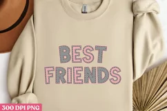 BEST FRIENDS PNG, Friendship Sublimation PNG Product Image 2