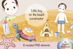 Little boy on the beach. Constructor - 16PNG Product Image 1
