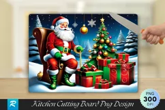 Santa’s Elves with Toys Cutting Board PNG Design Product Image 1