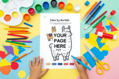 Children’s Activity Coloring Page Mockup Product Image 2