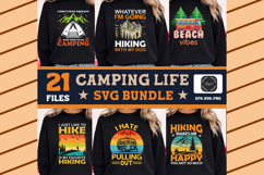 Camping Life SVG Bundle Retro Hiking &amp; Outdoor Adventure Product Image 1