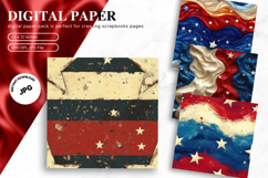 4th of July Patriotic USA American Flag Background Wallpaper Product Image 1