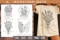 Inspirational Floral Quote Motivational Bundle Product Image 2