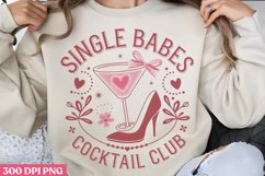 Single Babes PNG, Coquette Valentines Day Sublimation PNG Product Image 2