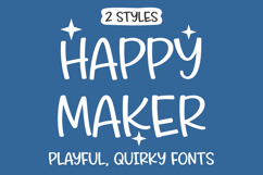 Happy Maker Font Quirky Handwritten Font, Cute Cricut Font Product Image 1