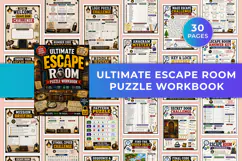 Ultimate Escape Room Puzzle Workbook Kdp interiors Product Image 1