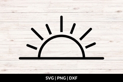 Hand Drawn Sunrise Sketch SVG Product Image 1