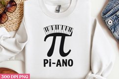 PI-ANO PNG, Pi Day Sublimation PNG Product Image 1