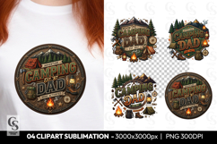 Camping Dad Adventure Outdoor Sublimation PNG Product Image 1