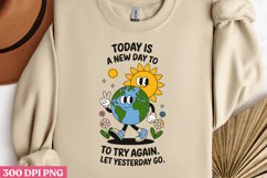 Today is a new day to try again. PNG, Mental Health Subli Product Image 2