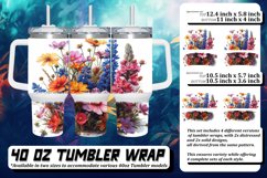 Floral Bliss: Tumbler Wrap Summer Product Image 1