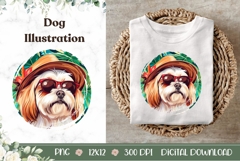 Cute Yorkshire Terrier llustration, Yorkshire Terrier PNG Product Image 1