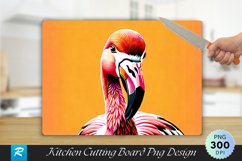 American Flamingo Cutting Board Sublimation Design Product Image 1