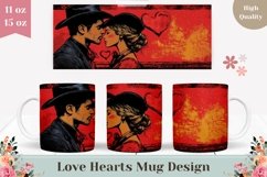 Western Mug Design, Cowboy Mug Sublimation Design Product Image 1