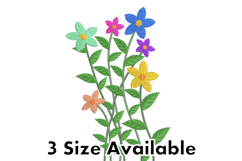 Bright Wildflower Embroidery Design Set Product Image 1