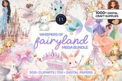 Fairyland Digital Papers &amp; Cliparts Mega Bundle |Whimsical Product Image 1