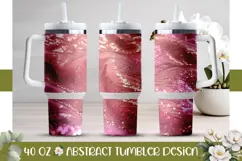 Pink Tumbler Design, Pink 40 Oz Tumbler Template Product Image 1