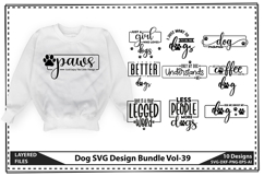 Dog Svg Design Bundle, Dog Lover Svg, Dog Bandana Svg Product Image 1