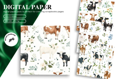 Farm Animal Background Cute Kids Room Pattern Wallpaper_23 Product Image 1