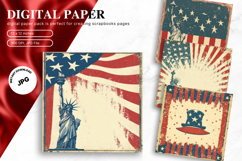 4th of July Patriotic USA American Flag Background Wallpaper Product Image 1