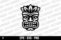 Traditional polynesian tiki idol. Illustration of tribal tik Product Image 1
