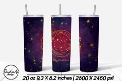 Sagittarius png, Zodiac tumblers sublimation Product Image 1