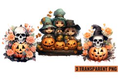 Watercolor Halloween Sublimation , PNG Product Image 1