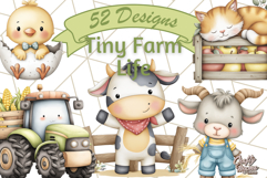 Tiny Farm Life Animals and Farm Clipart PNG, Barnyard PNG Product Image 1