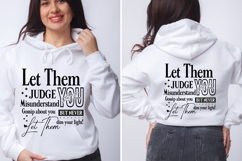 Let them svg / Inspirational / Front and Back SVG Product Image 1