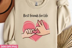 Best Friends for Life PNG, Friendship Sublimation PNG Product Image 2