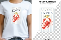 Ciao Bella La Vita PNG | Italian Lobster Coastal Design Product Image 2