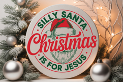 Silly Santa Christmas Is For Jesus Product Image 2