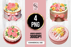 Floral Gift Box Clipart Sublimation PNG Product Image 1