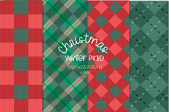Christmas Winter Plaid Seamless Pattern Product Image 1