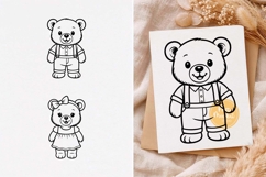 Teddy Bear svg, Teddy Bear clipart, Girl, Boy, png Product Image 1
