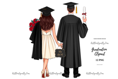 Graduation Couple &amp; Friends Clipart Product Image 1