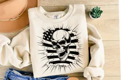 USA Skull Svg Design | Svg Cut Files | Shirt Svg Product Image 2