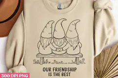 Our friendship is the best PNG, True Friendship Sublimation Product Image 2