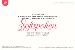 Softspoken Serif, Sans, Script Fonts Product Image 1