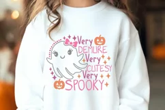 Very Demure Very Cutesy Very Spooky Svg, Halloween Ghost Svg Product Image 2