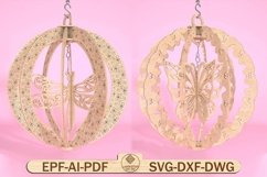 Butterfly Wind Spinner Laser Cut File Svg Product Image 1