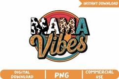 Vintage Mama Vibes Sublimation, Mother&#039;s Day Png Product Image 1
