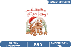 Christmas Gingerbread House Sublimation,Christmas Png Product Image 1