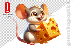 Cute Mouse Clipart - PNG File Product Image 2