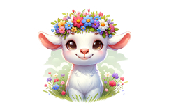 Cute Goat Clipart - PNG File Product Image 2