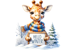 Hellow Winter Clipart - PNG File Product Image 2
