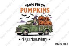 Vintage Halloween Farm Png Bundle Product Image 9