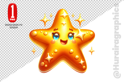 Starfish Clipart- PNG File Product Image 2