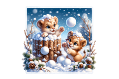 Cute Lion Clipart - PNG File Product Image 2