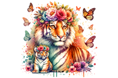 Cute Tiger Clipart - PNG File Product Image 2